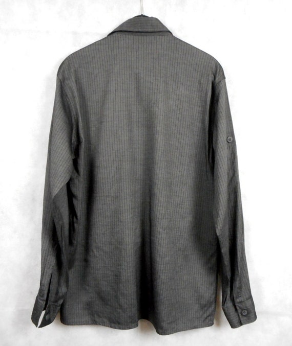 Gianfranco Ferre Black Metallic Men's Dress Shirt… - image 3