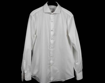 Camisa de vestir de algodón blanca Guy Laroche - Talla 40