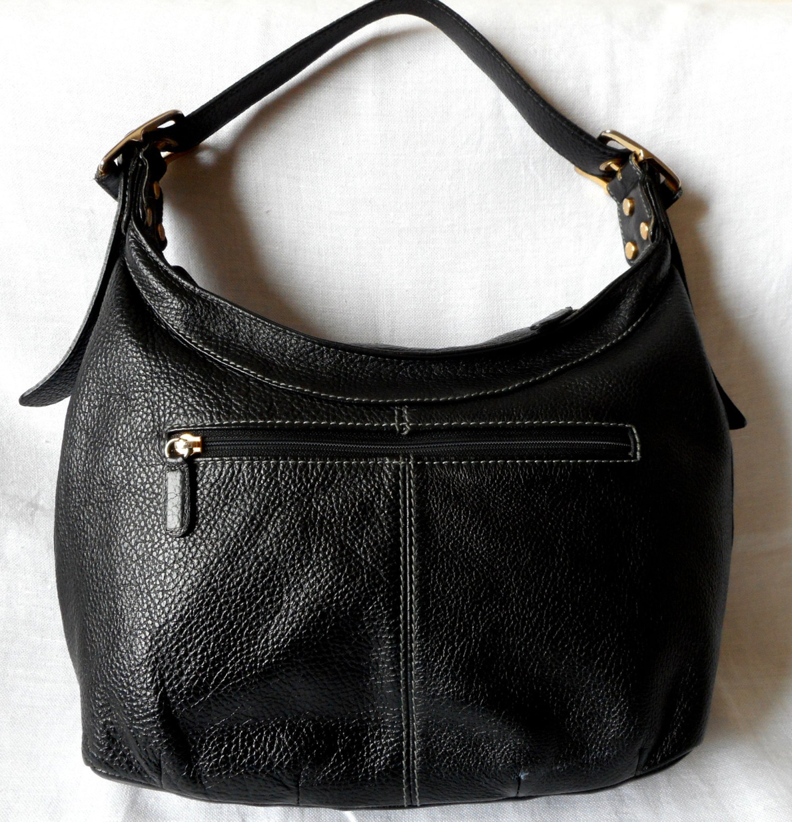 Vintage Picard Handbag Genuine Leather Black Bag Hobo | Etsy