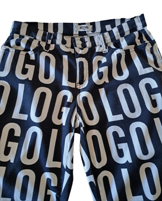 Moschino Kids logo-print cotton shorts - Blue
