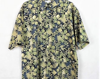 Vintage Pierre Cardin Hawaiian Men's Shirts, Size XL