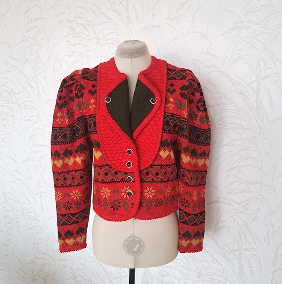 Buy 80s Wesenjak Tirol Cardigan Vintage Rare Women Tyrol Wool 