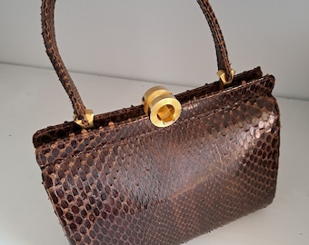 Snake Skin Handmade LUXURY VINTAGE BAG | 90s Shoulderbag