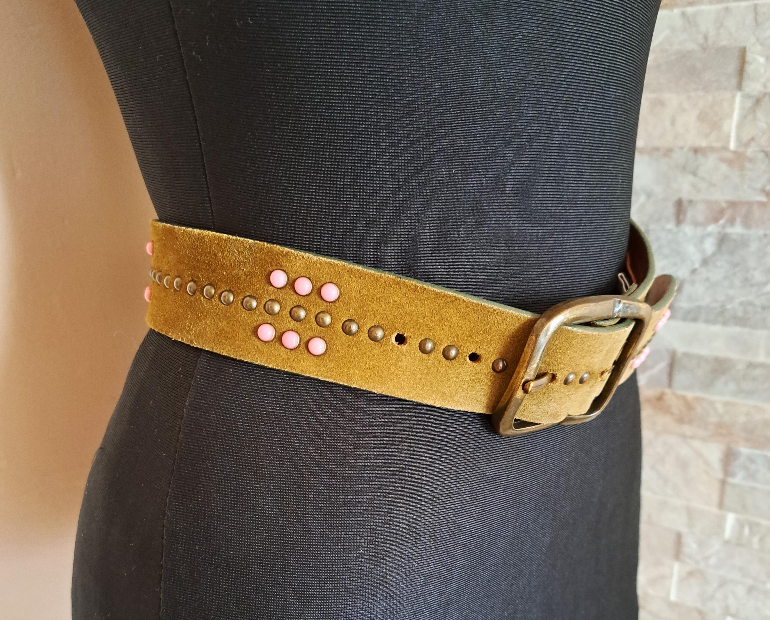Dolce & Gabbana Green Viscose Weaved Skinny Waist Belt display picture 2