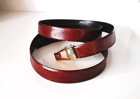 Vibora Industria Argentina by Roberto Capucci Snakeskin Brown Belt Vibora Industria Argentina by Roberto Capucci Snakeskin Brown Belt