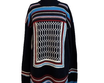 Tory Burch Sweater, Colorful Geometric Jacquard Pullover