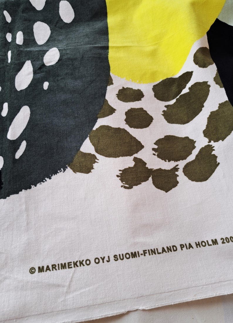Marimekko by Suomi Finland Fabric ''kurpitsa'' Cotton Velvet 144 X 110 ...