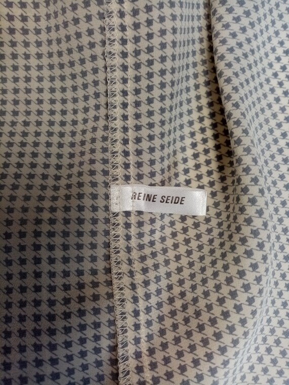 Vintage Laura Torelli Silk Shirt, Mini Houndstoot… - image 10
