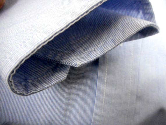 Paul R. Smith Bugelleicht Shirt, Men's Dress Shirt, Blue Cotton Shirt, Long Sleeves, Size 44 Paul R. Smith Bugelleicht Shirt, Men's Dress Shirt, Blue Cotton Shirt, Long Sleeves, Size 44