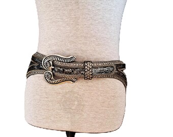 Vintage Kippys Crystal Belt -asymmetric Western Glam - Etsy  display picture 1