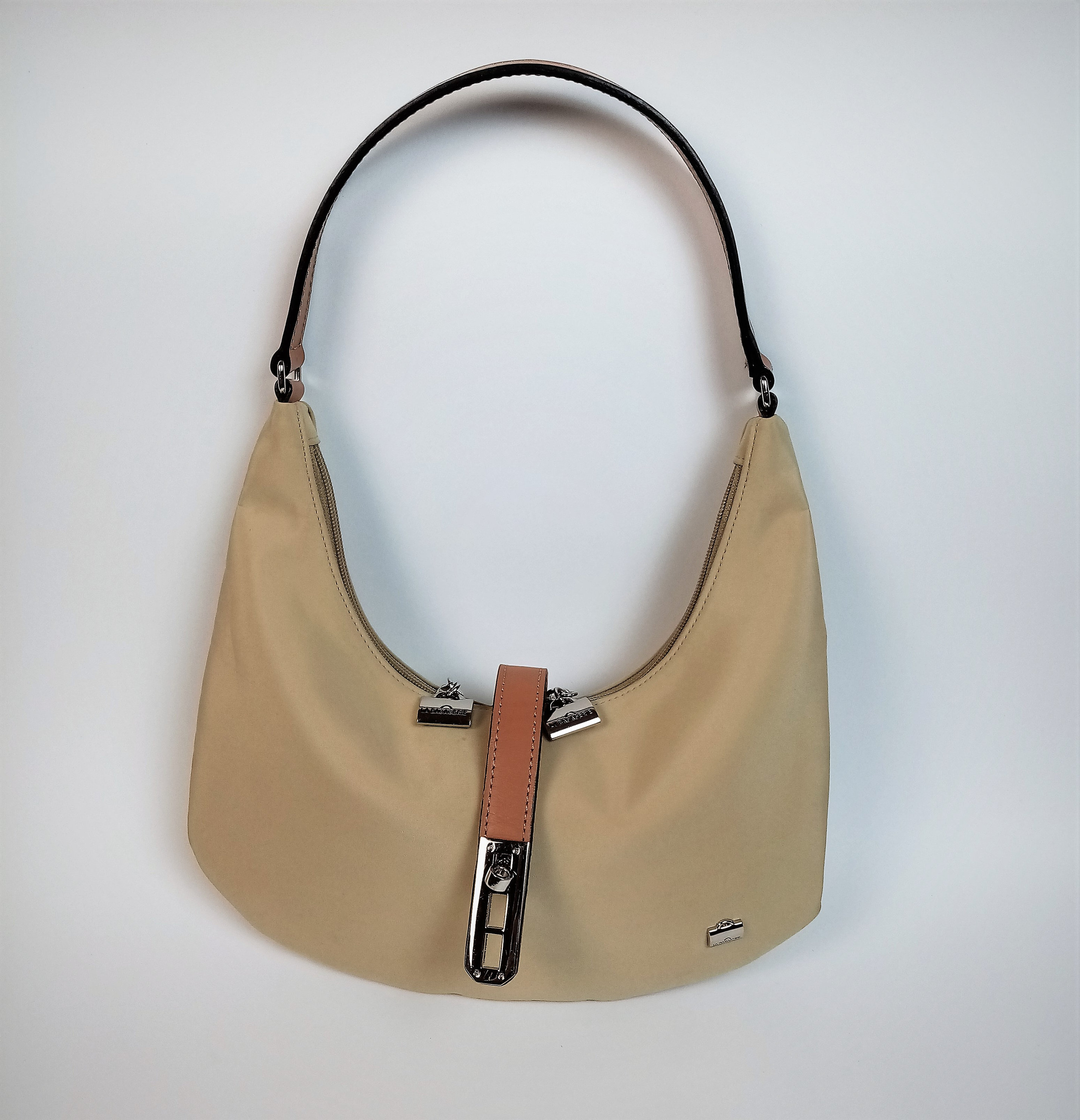 La Bagagerie Bag Beige Nylon Tan Leather Trim La Bagagerie Etsy 日本