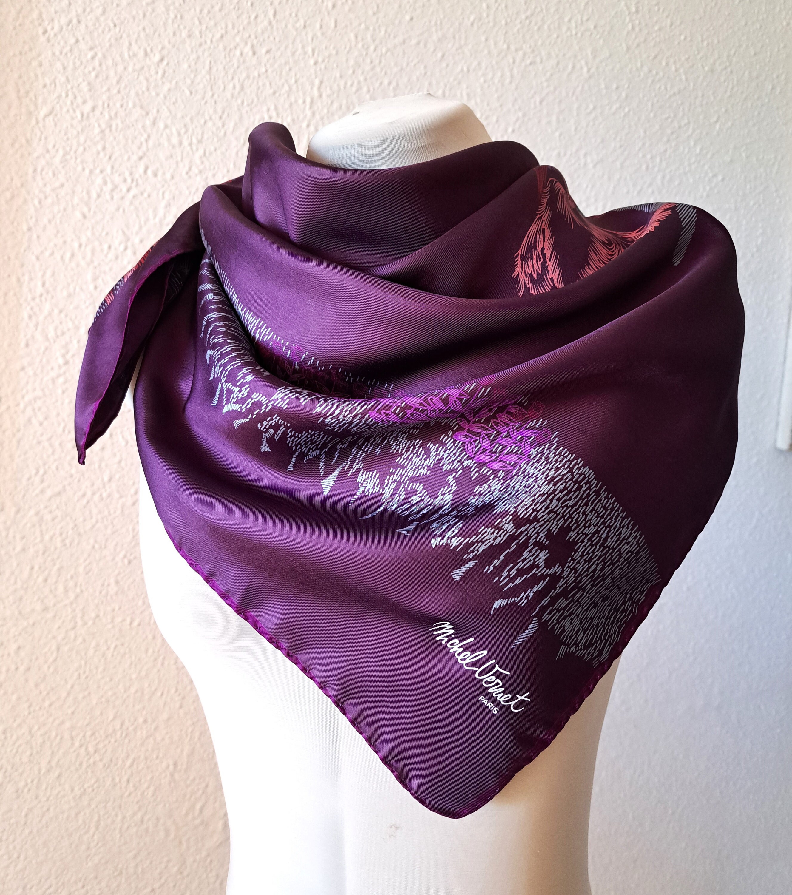 ミシェル 71 MICHAEL BOW SCARF スカーフ ネイビーパープル 71 MICHAEL - BOW SCARF ネイビーパープル【71MICHAELミッシェル】 | BRYAN