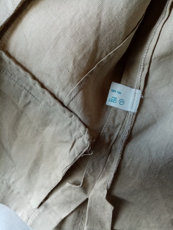 Veste Blazer Femme LUISA SPAGNOLI En Lin - Taille M/44, Couleur Gris Sable, Occasion Très Bon état