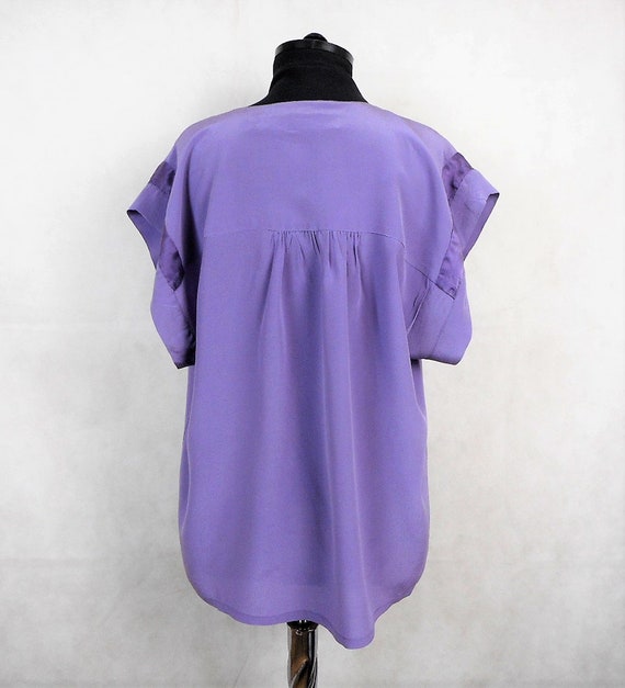 Purple Silk Blouse with Embroidery, Munthe Plus S… - image 5