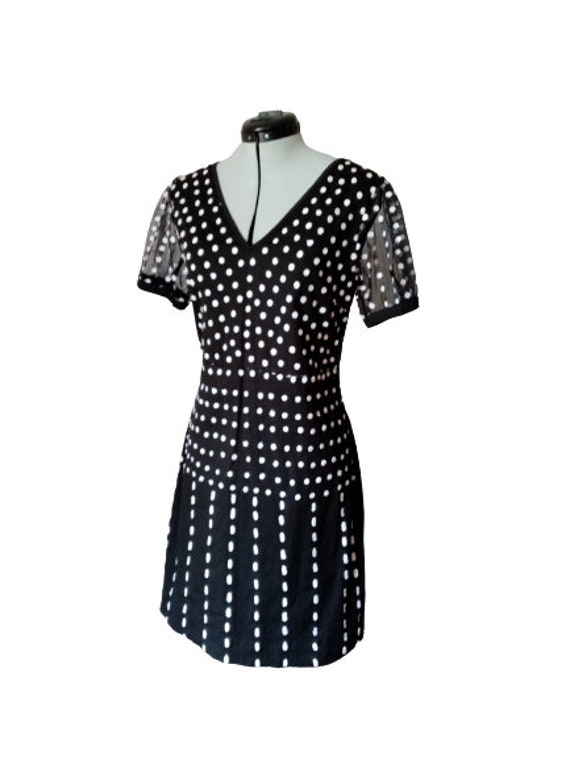 Buy Black White Polka Dots Dress Almatrichi Women s Dress Mesh