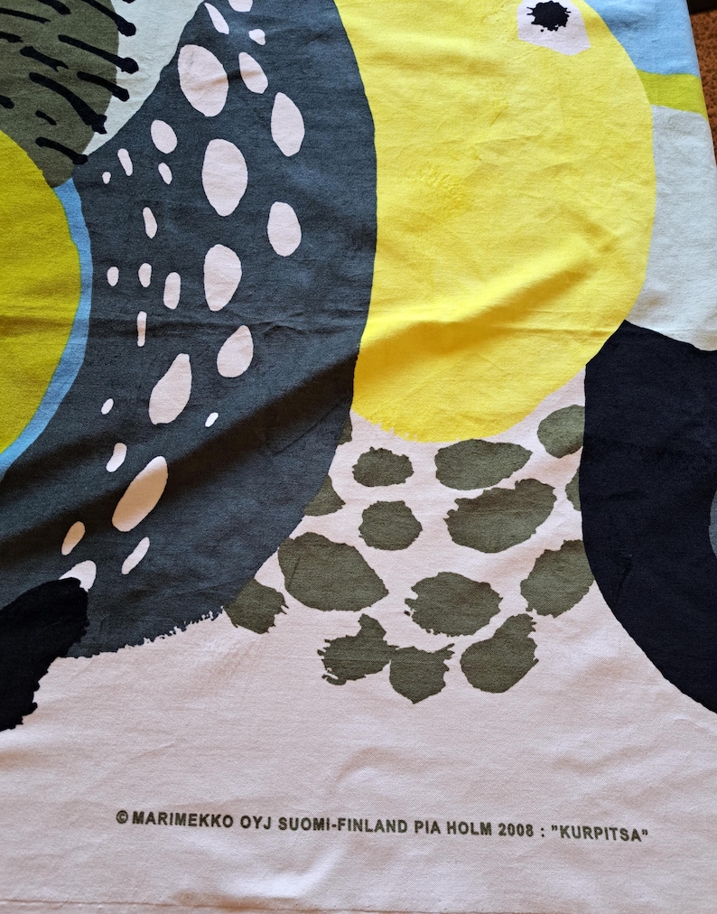 Marimekko by Suomi Finland Fabric ''kurpitsa'' Cotton Velvet 144 X 110 ...