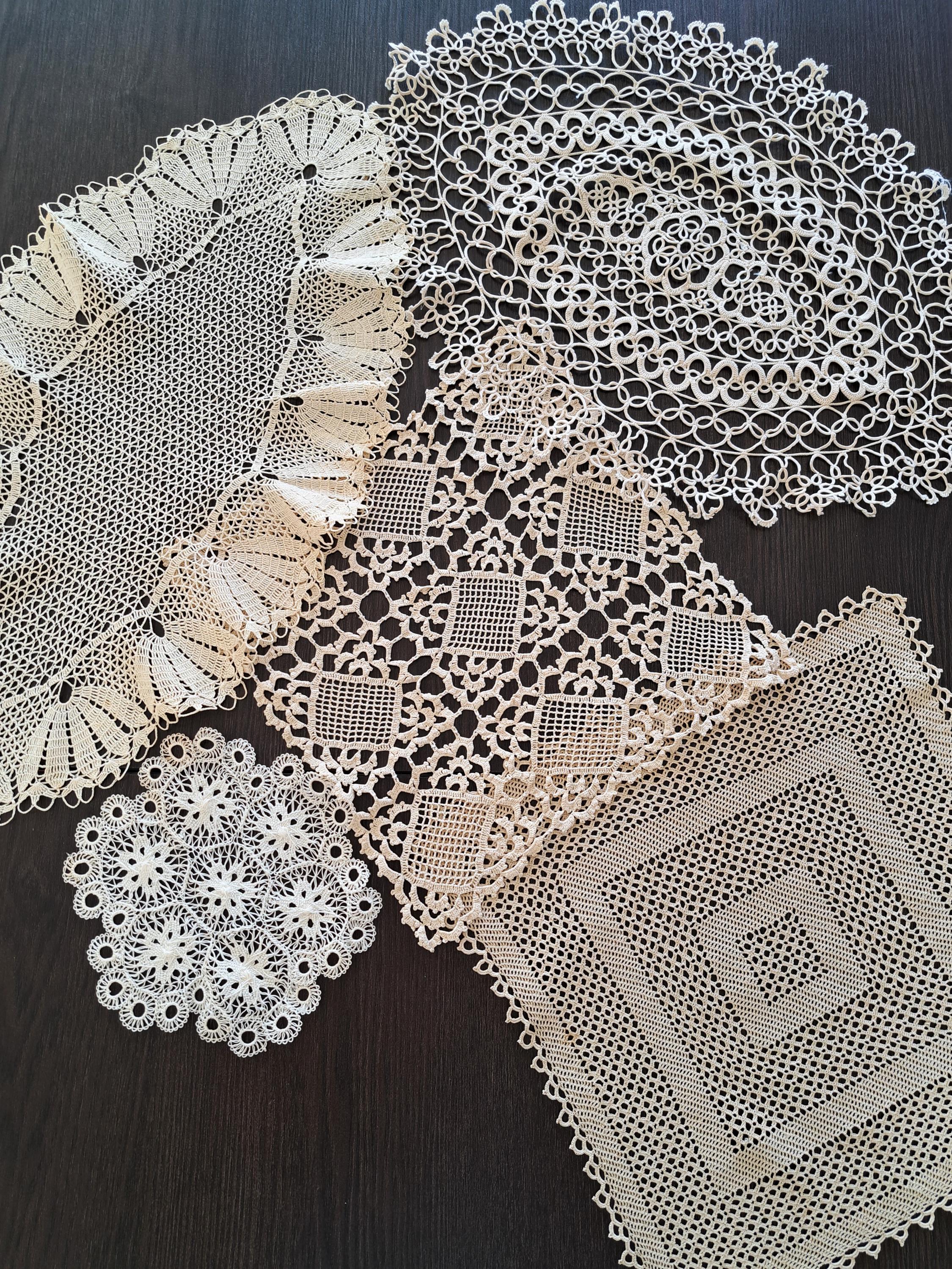 英国アンティーク ドローンワーク sabaレース フリンジコースター ドイリー 英国アンティーク ドローンワーク sabaレース フリンジコースター