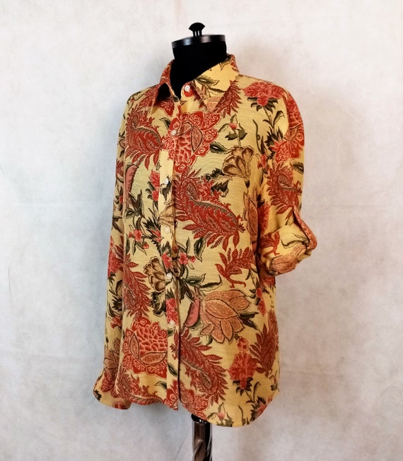 Ralph lauren floral button down shirt deals