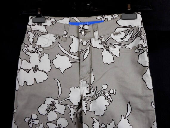 Vintage Escada Sport Floral Print Pantalones de Algodón Recto | Etsy México