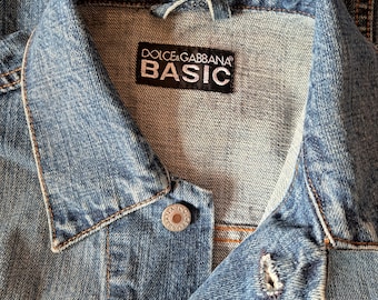 Vintage Dolce & Gabbana Denim Jacket Blue Size M - Etsy