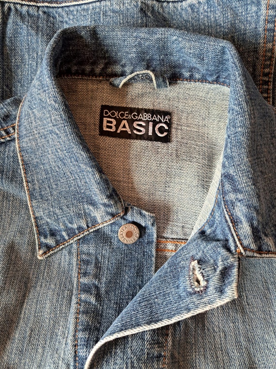 Vintage Dolce & Gabbana Denim Jacket Blue Size M - Etsy