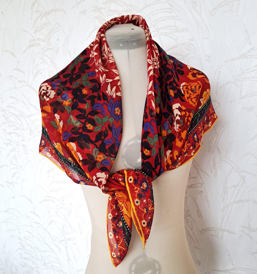 Robe longue fendue sur le côté, rouge, Angelina