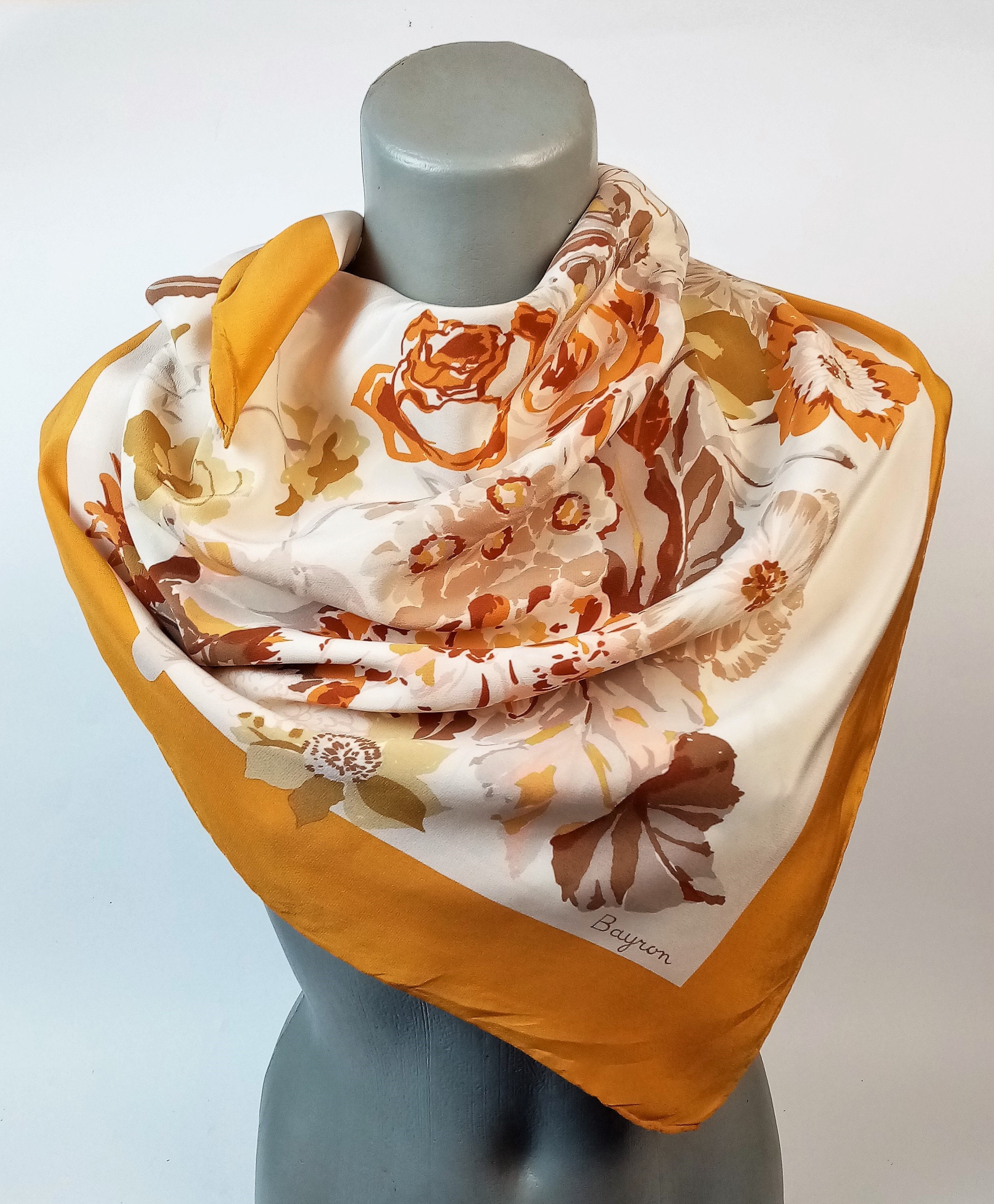 Bayron silk scarf - Etsy 日本
