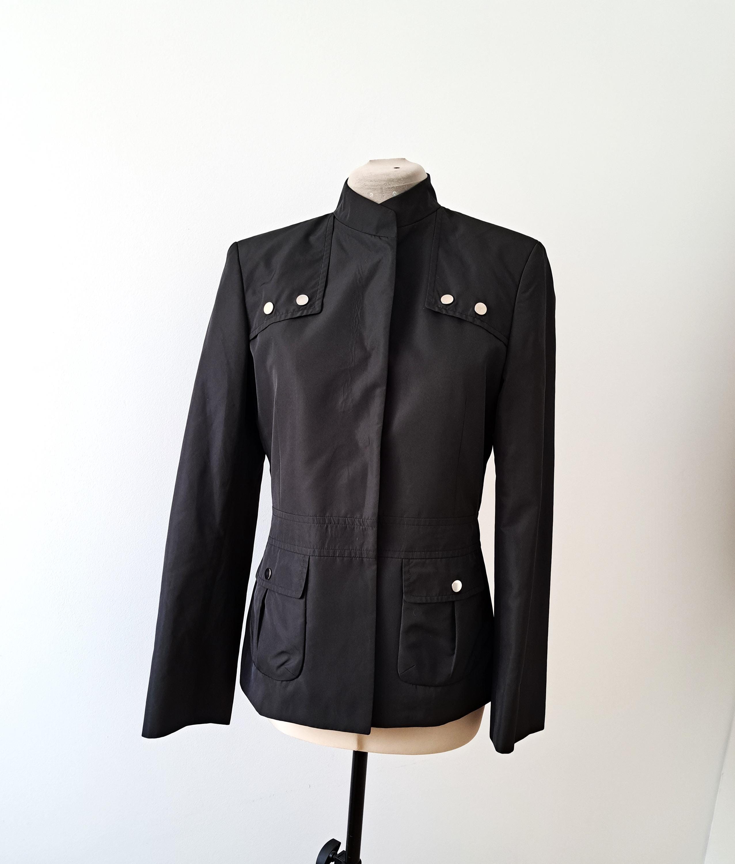 Costume 2 Pièces JIL SANDER Pour Femme - Veste Structurée Noire 3 Boutons & Pantalon - Taille 42 - Occasion TBE