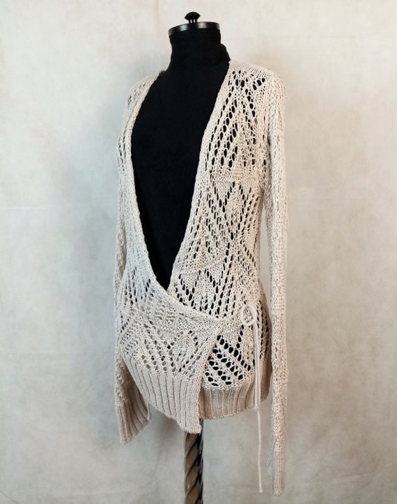 Cotton lace cheap cardigan