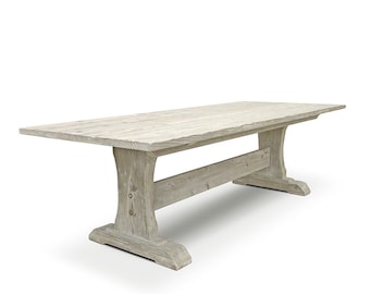 Dining Table, Table, Reclaimed Wood, Wood Table, Trestle Table, Handmade, Rustic