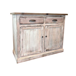 Sideboard, Console Cabinet, Reclaimed Solid Wood Server, Shabby Chic, Vintage, Farmhouse