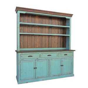 Hutch and Buffet, Sideboard, Farmhouse, Reclaimed Wood, China Cabinet, Rustic, Console Cabinet image 1