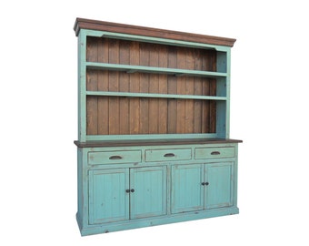 Hutch and Buffet, Sideboard, Farmhouse, Reclaimed Wood, China Cabinet, Rustic, Console Cabinet