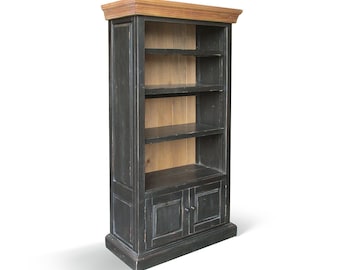 Bookcase, Console Cabinet, Bookshelves, Reclaimed Wood, Farmhouse, Handmade, Rustic