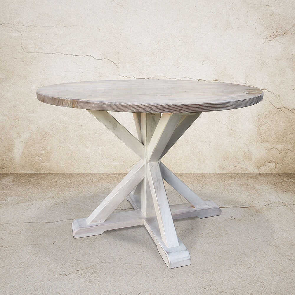 Dining Table Round Table Kitchen Table Reclaimed Wood - Etsy