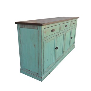 Hutch and Buffet, Sideboard, Farmhouse, Reclaimed Wood, China Cabinet, Rustic, Console Cabinet image 3