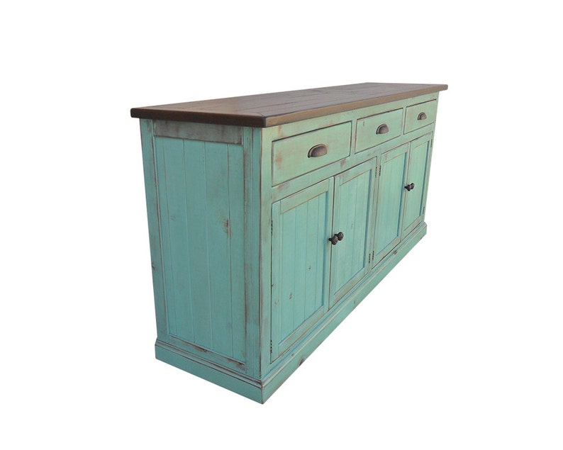 Hutch and Buffet, Sideboard, Farmhouse, Reclaimed Wood, China Cabinet, Rustic, Console Cabinet image 3