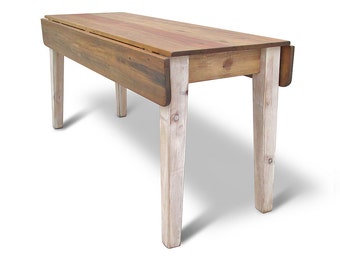 Table, Dining Table, Reclaimed Wood, Kitchen Table, Drop Leaf Table, Farmhouse, Rustic