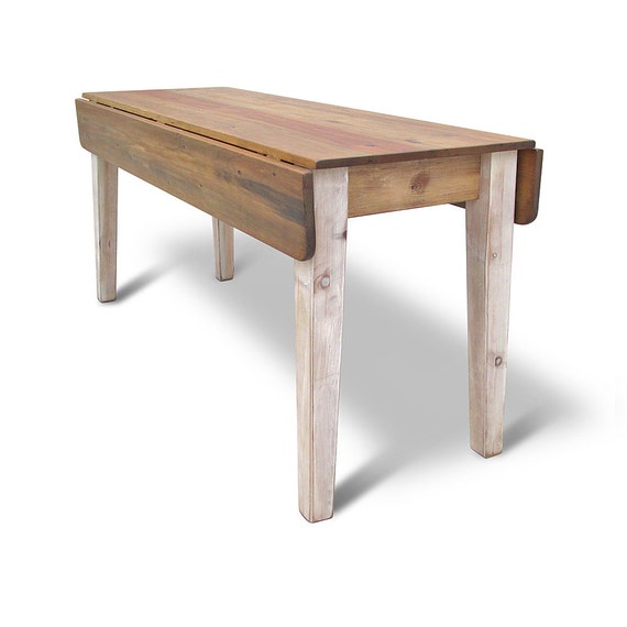 Dining table with drop on sale leaf sides