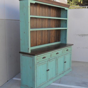 Hutch and Buffet, Sideboard, Farmhouse, Reclaimed Wood, China Cabinet, Rustic, Console Cabinet image 4