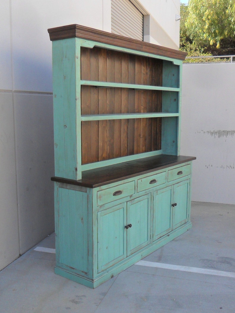 Hutch and Buffet, Sideboard, Farmhouse, Reclaimed Wood, China Cabinet, Rustic, Console Cabinet image 4