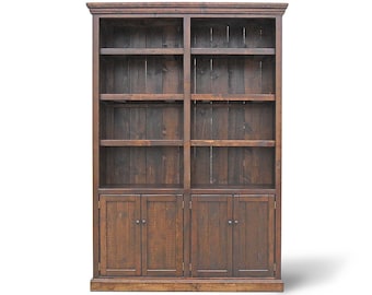 Bookcase, Book Shelves, Display Cabinet, Reclaimed Wood, Rustic, Handmade,