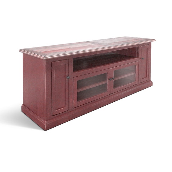 Media Console TV Stand Entertainment Console Reclaimed Etsy