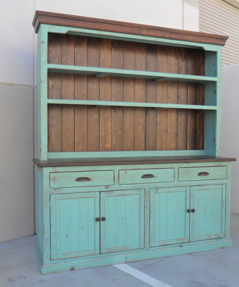 Hutch and Buffet, Sideboard, Farmhouse, Reclaimed Wood, China Cabinet, Rustic, Console Cabinet image 5