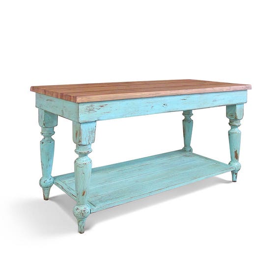Kitchen Island Table Farmhouse Reclaimed Wood Kitchen Etsy