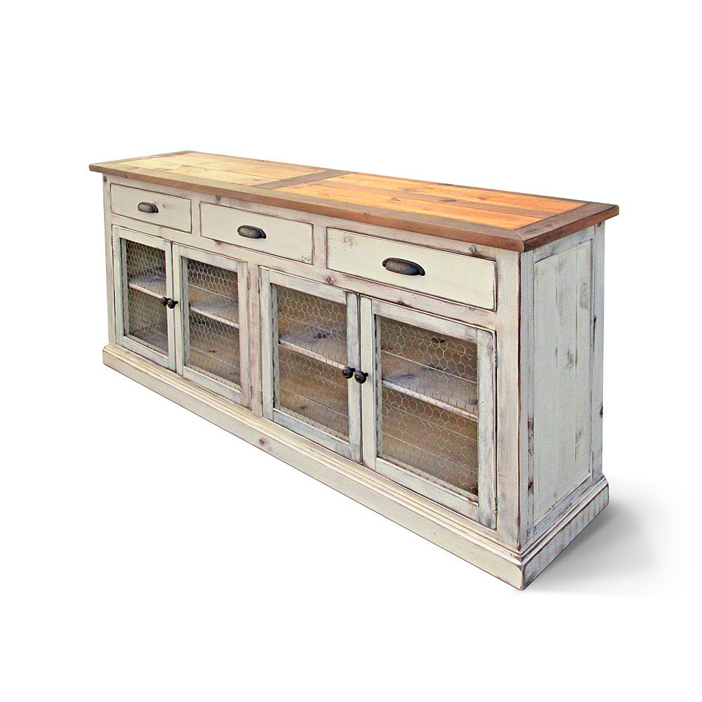 Sideboard Buffet Reclaimed Wood Media Console Server Console