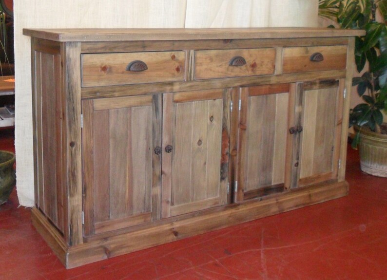 Sideboard Server Buffet Hutch and Buffet Reclaimed Wood Etsy