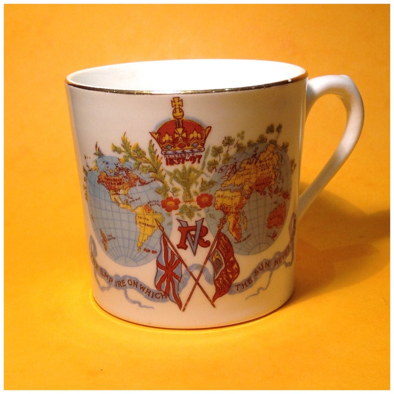 1897 Commemorative Mug: Diamond Jubilee Year of Queen | Etsy