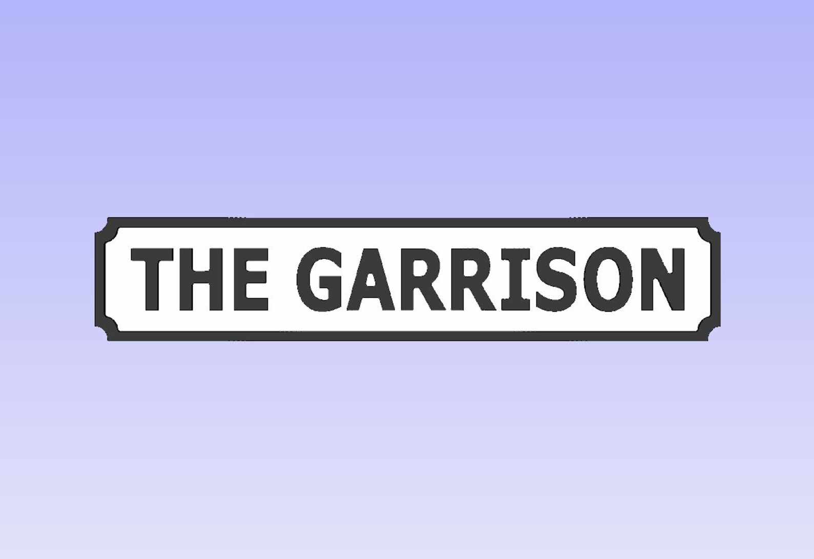 The Garrison Peaky Blinders Street Sign Peaky Blinders - Etsy
