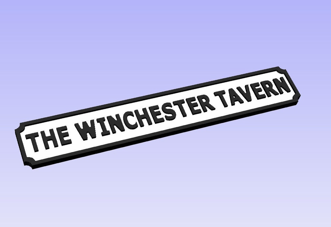 The Winchester Tavern Shaun of the Dead Pub Street Sign. Simon Pegg Film Pub Sign , Rustic Home